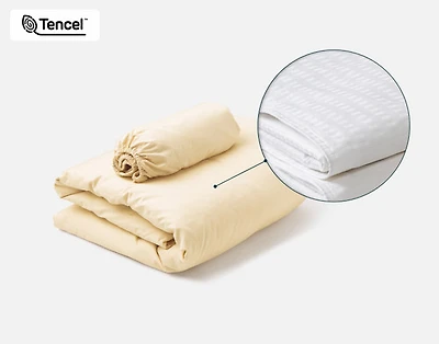 Crib-Sized TENCEL Modal Bedding Bundle - Cornsilk, Yellow