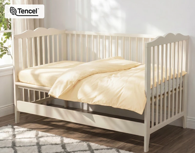 Crib-Sized TENCEL Modal Bedding Bundle - Cornsilk, Yellow