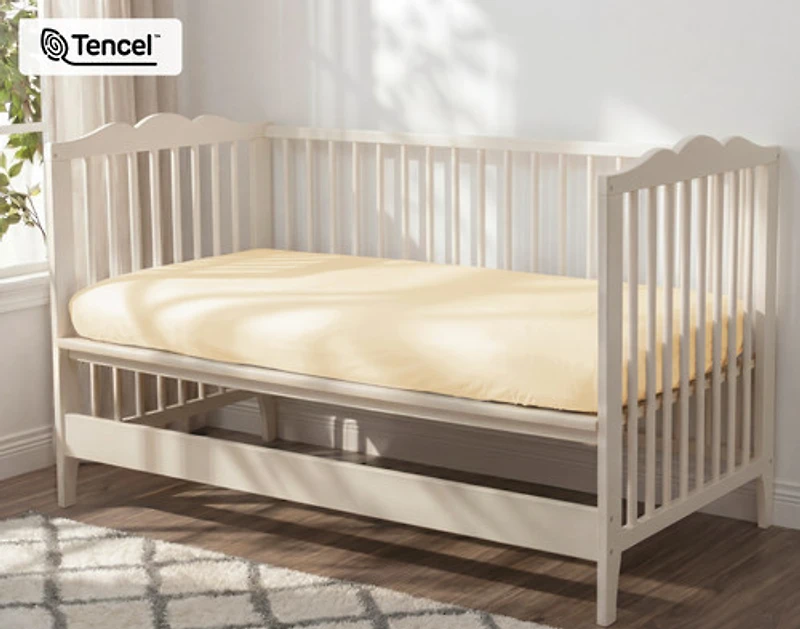 Crib-Sized TENCEL Modal Bedding Bundle - Cornsilk, Yellow
