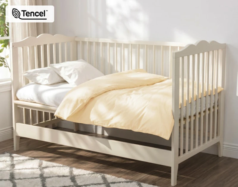 Crib-Sized TENCEL Modal Bedding Bundle - Cornsilk, Yellow