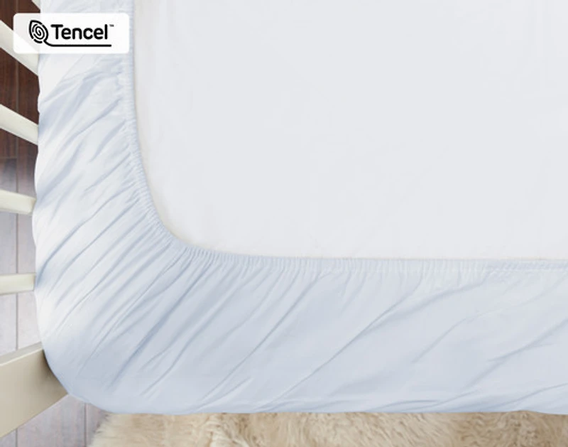 Crib-Sized TENCEL Lyocell Bedding Bundle - Blue Chalk