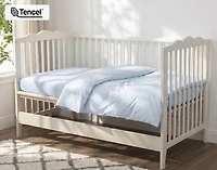 Crib-Sized TENCEL Lyocell Bedding Bundle - Blue Chalk