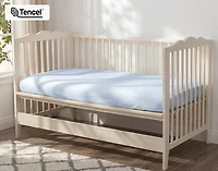 Crib-Sized TENCEL Lyocell Bedding Bundle - Blue Chalk