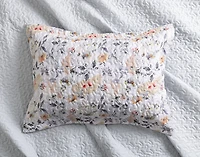 Morland Recycled Polyester Coverlet Set, Floral, White,