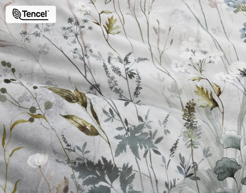 Greydon Duvet Cover, TENCEL Lyocell, Botanical,