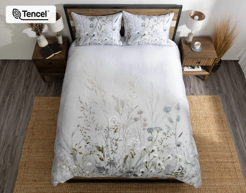 Greydon Duvet Cover, TENCEL Lyocell, Botanical,