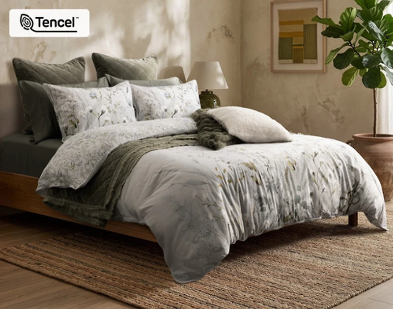 Greydon Duvet Cover, TENCEL Lyocell, Botanical,