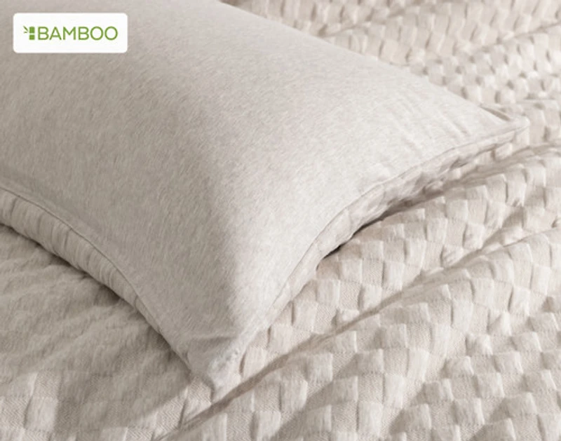 Cavendish Duvet Cover, TENCEL Lyocell Set, Geometric, Beige,