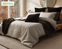 Cavendish Duvet Cover, TENCEL Lyocell Set, Geometric, Beige,