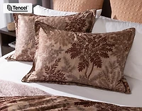 Henna Leaf Pillow Sham, Botanical, Red,