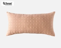 Henna Leaf Boudoir Pillow Cover, Geometric, Gold, 24" x 12"
