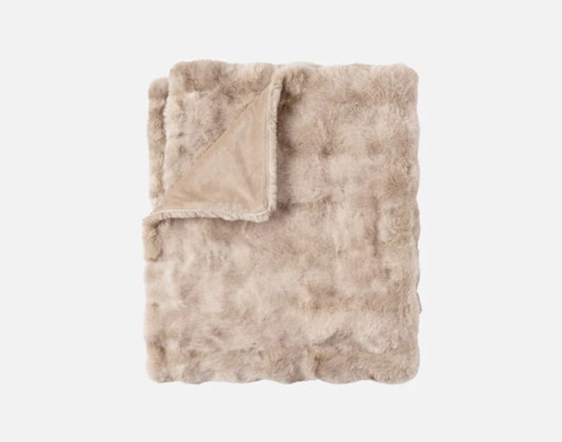Bubble Faux Fur Throw