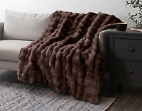 Bubble Faux Fur Throw