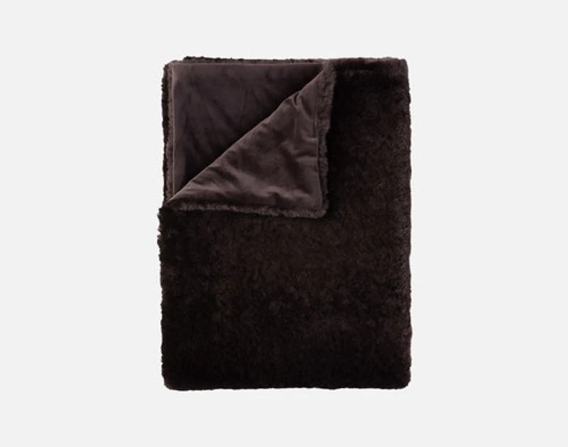 Poodle Faux Fur Throw