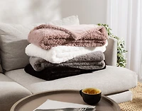 Poodle Faux Fur Throw
