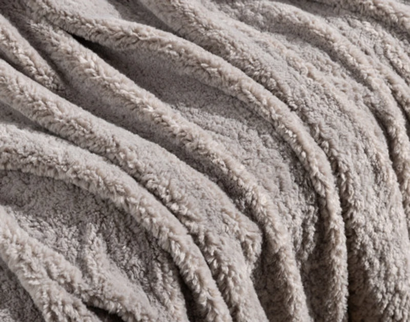 Poodle Faux Fur Throw