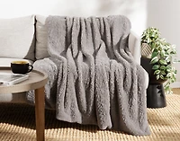 Poodle Faux Fur Throw