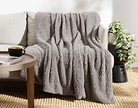 Poodle Faux Fur Throw