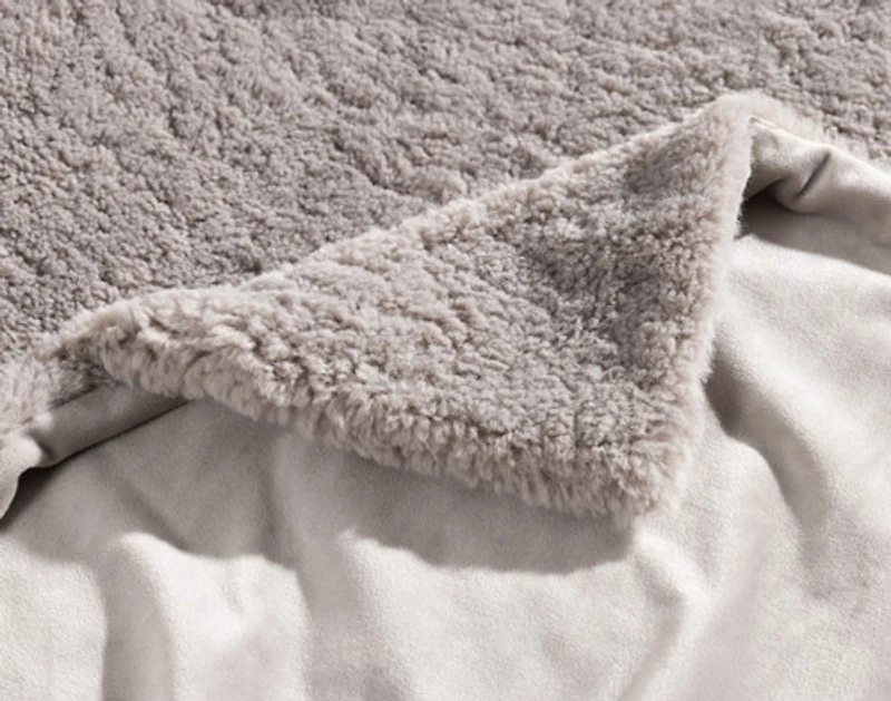 Poodle Faux Fur Throw