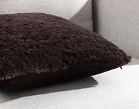 Poodle Faux Fur Square Cushion