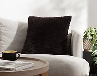 Poodle Faux Fur Square Cushion