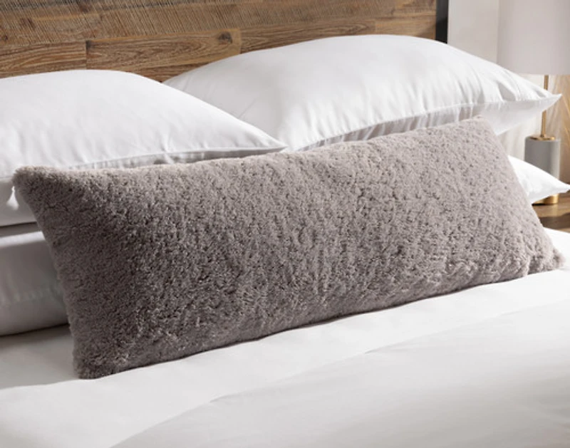 Poodle Faux Fur Lumbar Pillow
