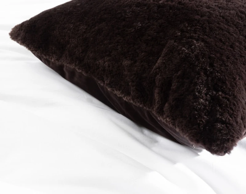 Poodle Faux Fur Euro Sham