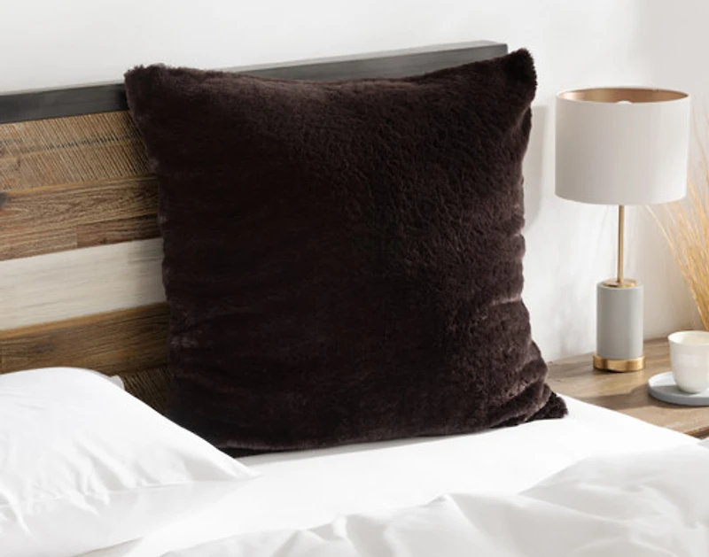 Poodle Faux Fur Euro Sham