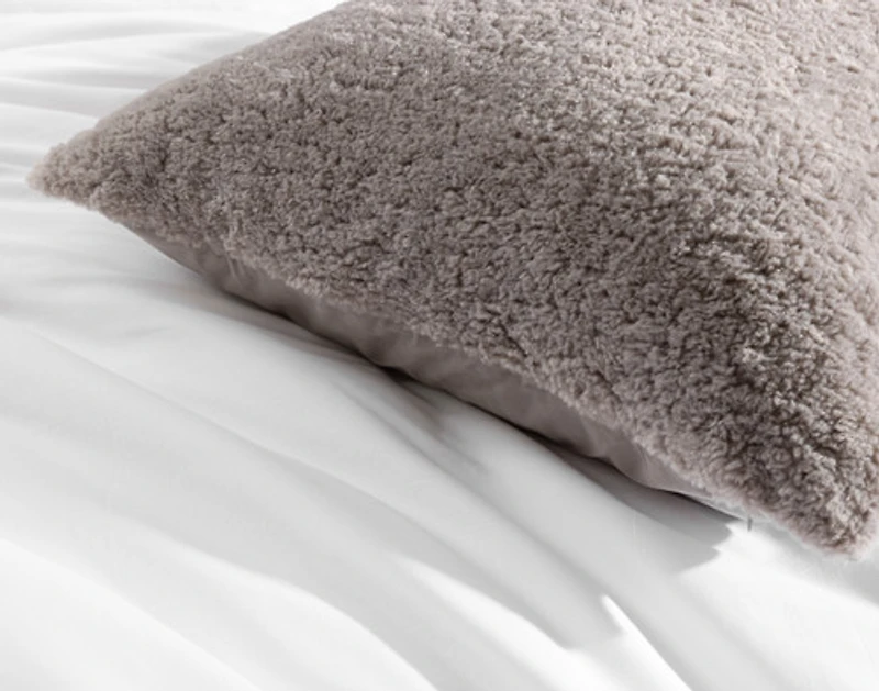 Poodle Faux Fur Euro Sham