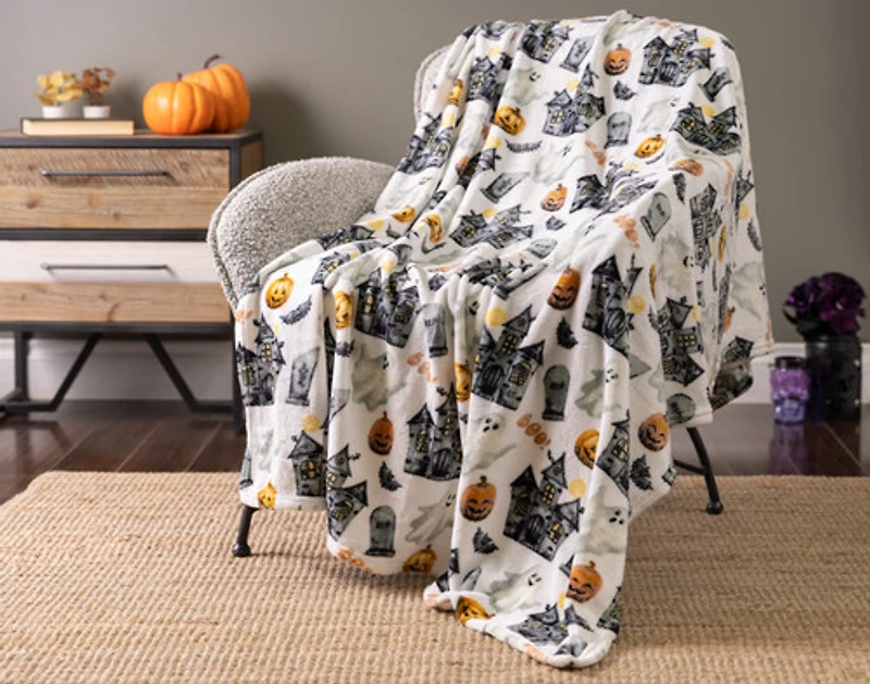 Halloween Fleece Throw