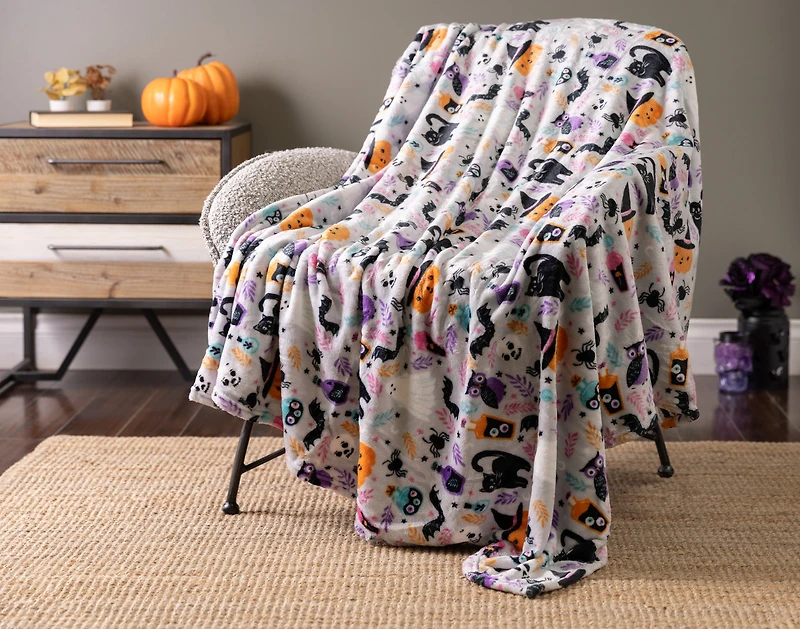 Halloween Fleece Throw