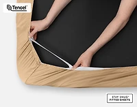 500TC Eucalyptus Luxe TENCEL Lyocell Fitted Sheet