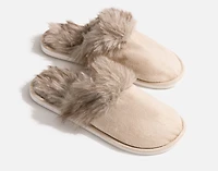 Faux Fur Plush Slippers