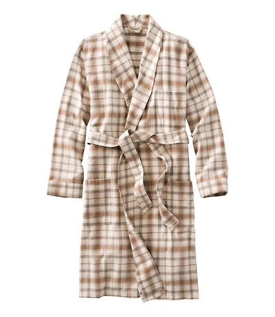 Men's Scotch Plaid Flannel Robe