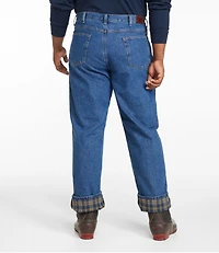 Men's Double L® Jeans, Classic Fit, Flannel-Lined