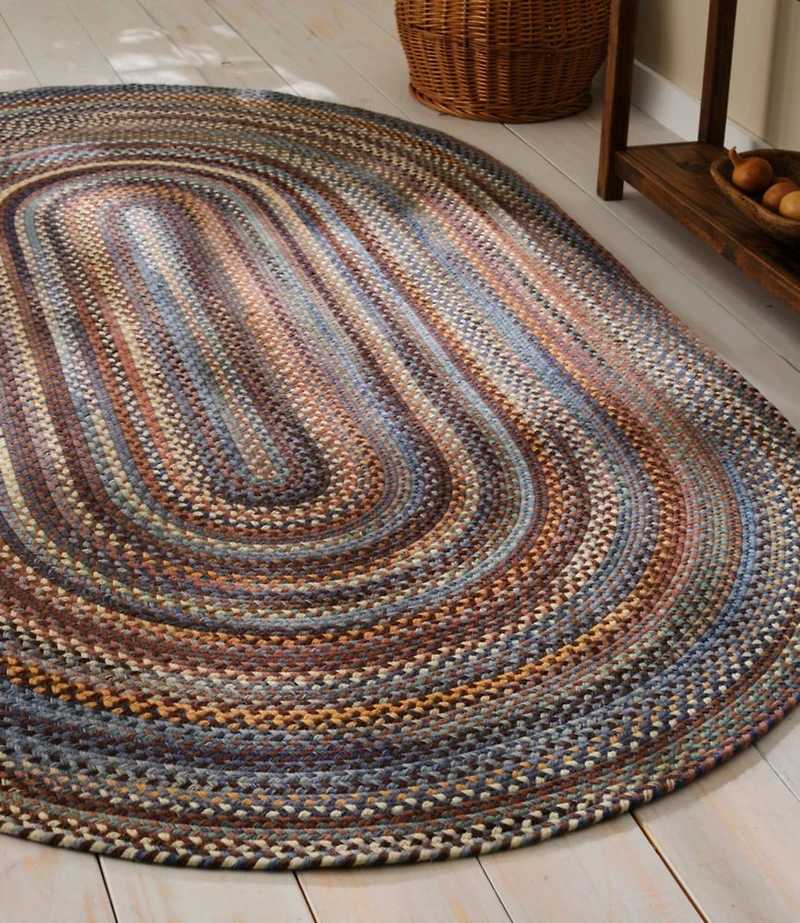 L.L.Bean Braided Wool Rug, Oval
