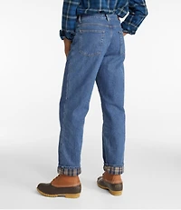 Men's Double L® Jeans, Relaxed Fit, Flannel-Lined