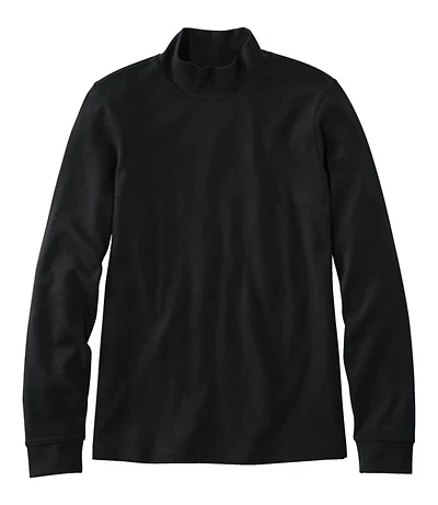 Women's L.L.Bean Interlock Mock-Turtleneck, Long-Sleeve