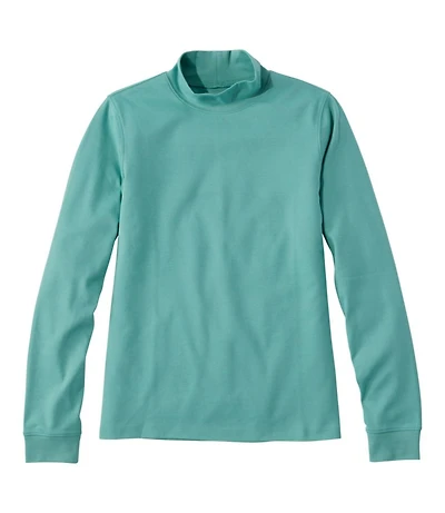 Women's L.L.Bean Interlock Mock-Turtleneck, Long-Sleeve