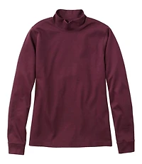 Women's L.L.Bean Interlock Mock-Turtleneck, Long-Sleeve