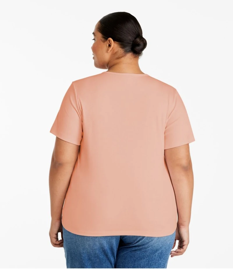 Women's Pima Cotton Tee, Short-Sleeve Crewneck