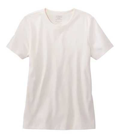 Women's Pima Cotton Tee, Short-Sleeve Crewneck