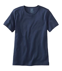 Women's Pima Cotton Tee, Short-Sleeve Crewneck