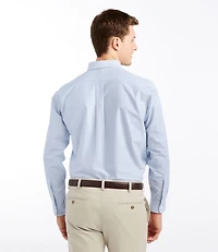 Men's Wrinkle-Free Classic Oxford Cloth Shirt, Traditional Fit University Stripe