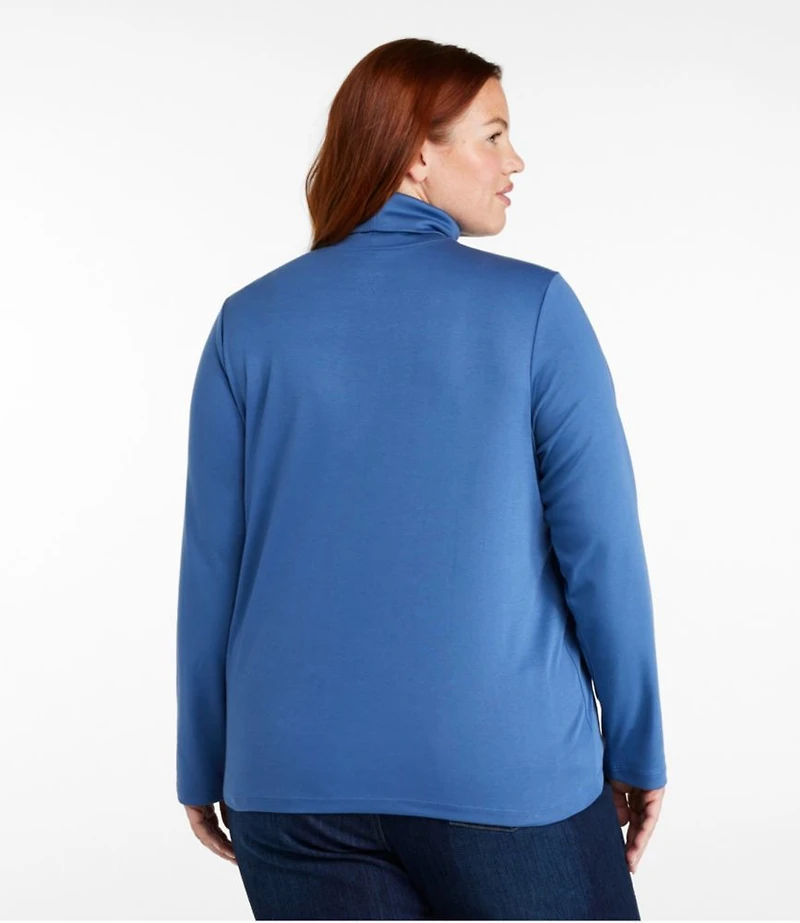 Women's Pima Cotton Turtleneck, Long-Sleeve