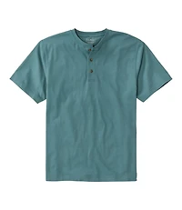 Men's Carefree Unshrinkable Tee, Traditional Fit, Henley