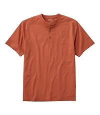 Men's Carefree Unshrinkable Tee, Traditional Fit, Henley