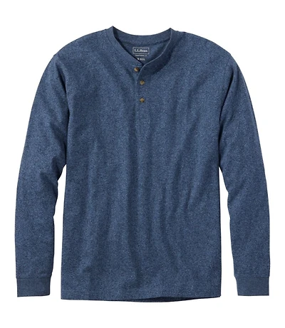 Men's Carefree Unshrinkable Tee, Traditional Fit, Long-Sleeve Henley