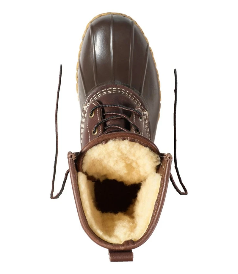 Women's Bean Boots, 10" Shearling-Lined