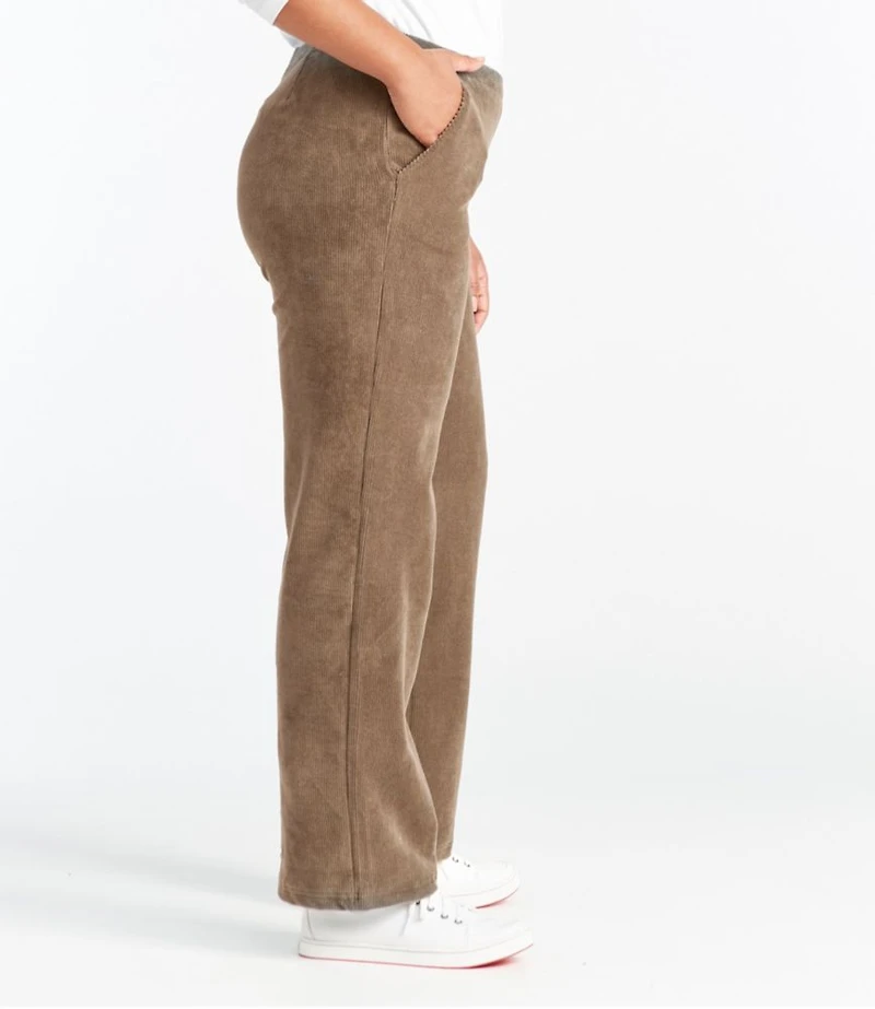 Women's Perfect Fit Knit Cords, Straight-Leg